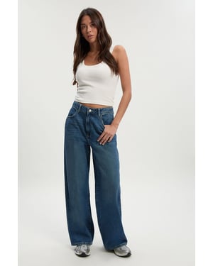 Basics High Waist Wide Leg Jean