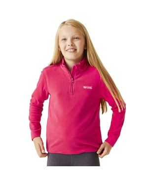 Regatta Kids Childrens Hot Shot II Lightweight 1/2 Zip Outdoor Fleece Pullover
