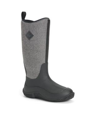 Muck Boots Hale Rubber Black W/ Fuzzy Herringbone Wellingtonkängor