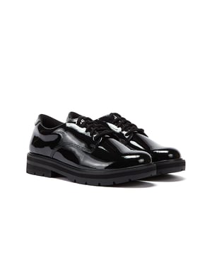 Clarks Prague Lace O Youth Patent Shoes