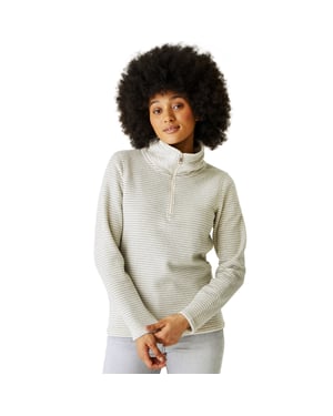 Regatta Womens Solenne 1/2 Zip Outdoor Walking Hiking Stripe Fleece Pullover