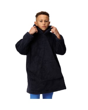 Regatta Kids Cosy Borg Fleece Oversized Hoody Wearable Blanket