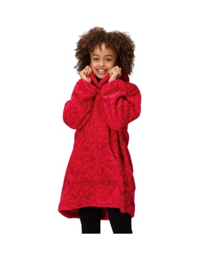 Regatta Kids Cosy Borg Fleece Oversized Hoody Wearable Blanket