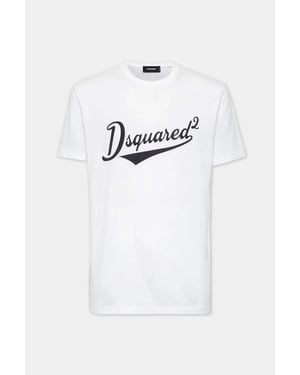 DSQUARED2 COOL FIT VELVET LOGO T-SHIRT