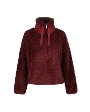 Luhta aassalo fleece sweater met rits dames -