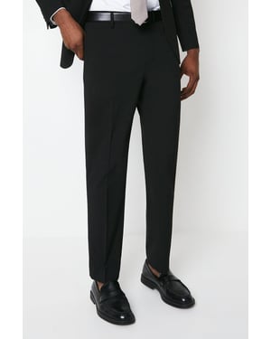 Tailored Fit Black Essential Suit Trousers