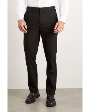 Slim Fit Black Essential Suit Trousers