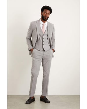 Slim Fit Light Grey Essential Suit Trousers