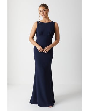 Cowl Back Fishtail Bridesmaids Maxi Dress