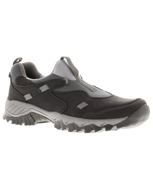 X-Hiking Mens Trainers Trail Shoe Rebel Slip On black