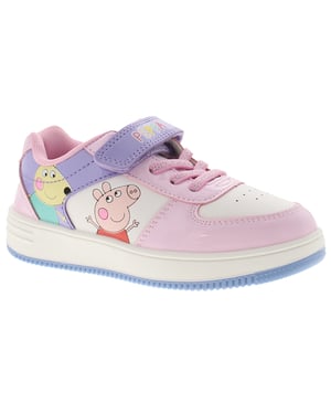 Peppa Pig Girls Trainers Viva Touch Fastening pink white purple