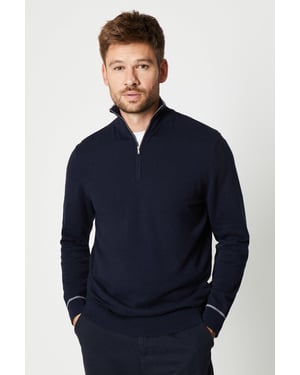 Cotton Rich 1/4 Zip Jumper