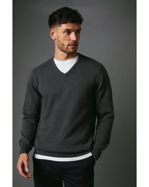 Premium Pure Cotton V-neck Jumper