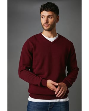Premium Pure Cotton V-neck Jumper