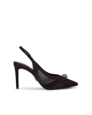 Carvela Suede Lumera Sling Court Heels