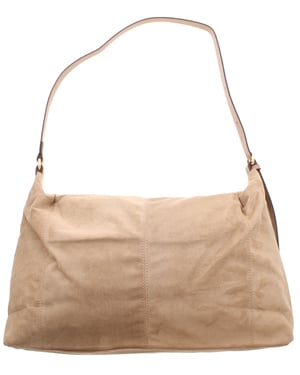Womens Slouchy Shoulder Bag Harper Zip Fastening beige