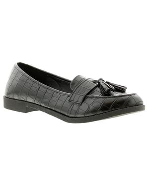 Apache Girls School Shoes - Black