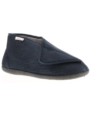 Dr Keller Womens Slippers Fatima Touch Fastening navy