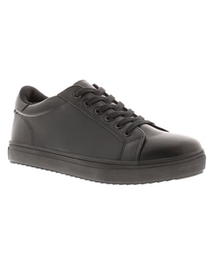 Platino Womens School Shoes Trainers Pumps Drawn Lace Up black