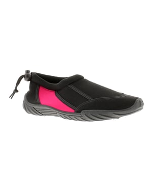 Platino Womens Aqua Shoes Rockpool Slip On black pink