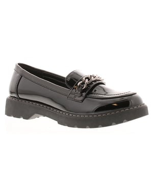 Apache Womens Shoes Work School Kilburn Slip On black patent