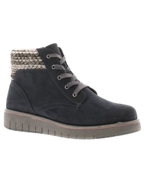 Marco Tozzi Womens Boots Ankle Maizie Lace Up dk navy