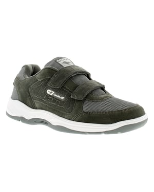 Gola Mens Trainers Belmont Suede Wide Touch Fastening charcoal