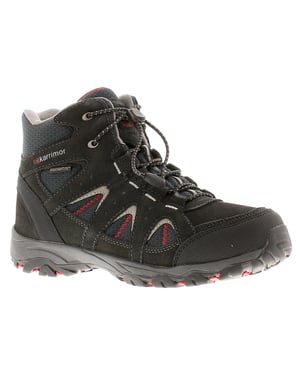Karrimor Boys Walking Boots Shoes Bodmin mid kids 2 wt Lace Up black