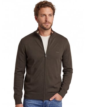 vest Boss Black groen wol
