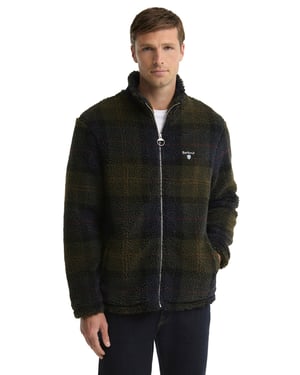 Vest Barbour groen fleece