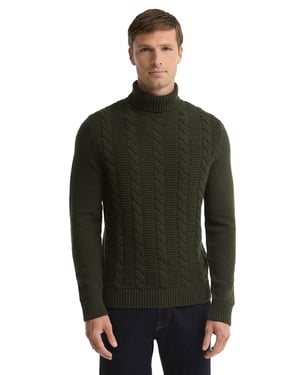 Trui Barbour groen rollneck sweater