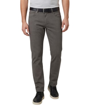 Gardeur Bill 5-pocket pantalon groen gemêleerd katoen modern fit
