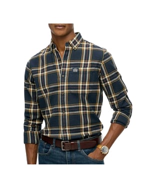 Overshirt Superdry donkerblauw