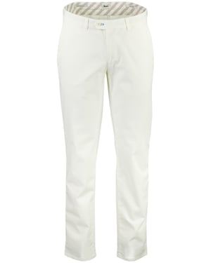 Creme wijde fit broek Brax katoen