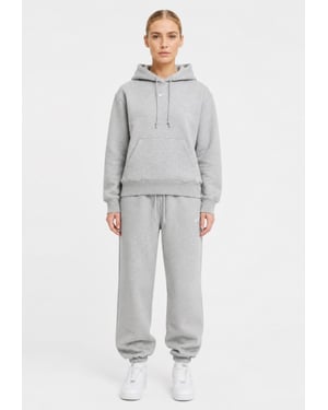 Nike Womens Oversized Phoenix Pullover Hooded Tracksuit in Grey