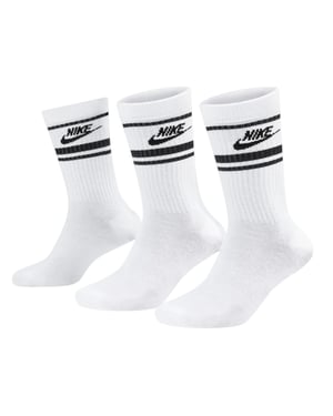 Nike DX5089 Mens Crew Socks 3 Pack Everyday Sportswear Essential Soft Golf Socks