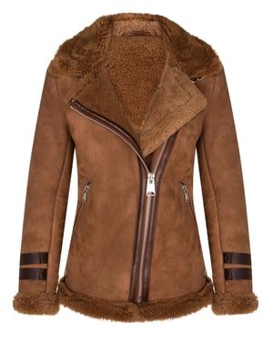 Dames schapenvacht bikerjack-Alamar