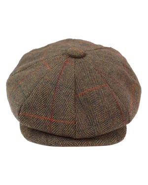 Peaky Blinders fiskbensmönstrad platt hatt för herrar