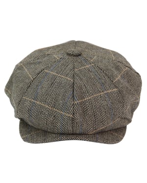 Peaky Blinders fiskbensmönstrad hatt för herrar