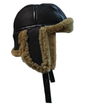 Mens RAF Aviator Fårskinn B-55 Trapper Hat