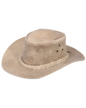 Cowboy Outback Echt Vintage Leren Aussie Bush Hat