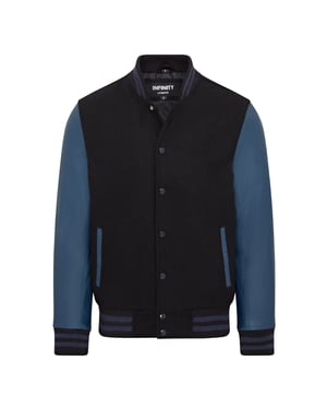 Letterman Baseball Wool Leather Varsity Bomber Jacket - Genoa
