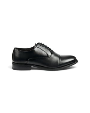 Herrsvarta cap-toe oxford snörskor - N103212