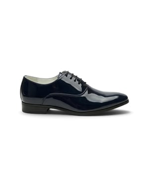 Herrnavy formella lack-PU-läder oxfordskor - M64340
