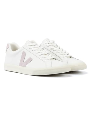 Veja Esplar Leather Women's White/Pink Trainers