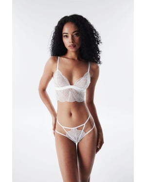 Embroidered Lace Bralette
