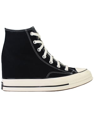 Converse Chuck 70 Wedge Hi Womens Black Plimsolls