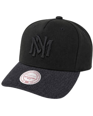 Mitchell & Ness Denim Visor Black Cap