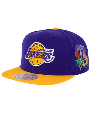 Mitchell & Ness NBA Los Angeles Lakers Patch Overload Purple/Yellow Cap