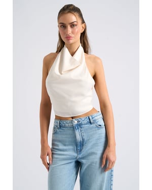 Halter Cowl Neck Top